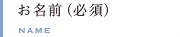 お名前(必須)